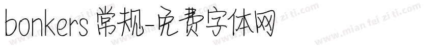 bonkers 常规字体转换